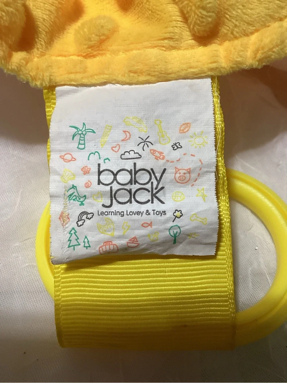 Baby Jack & Co 10x10” Wizard Lovey Owl Tag Toy for Babies Learning Sensory